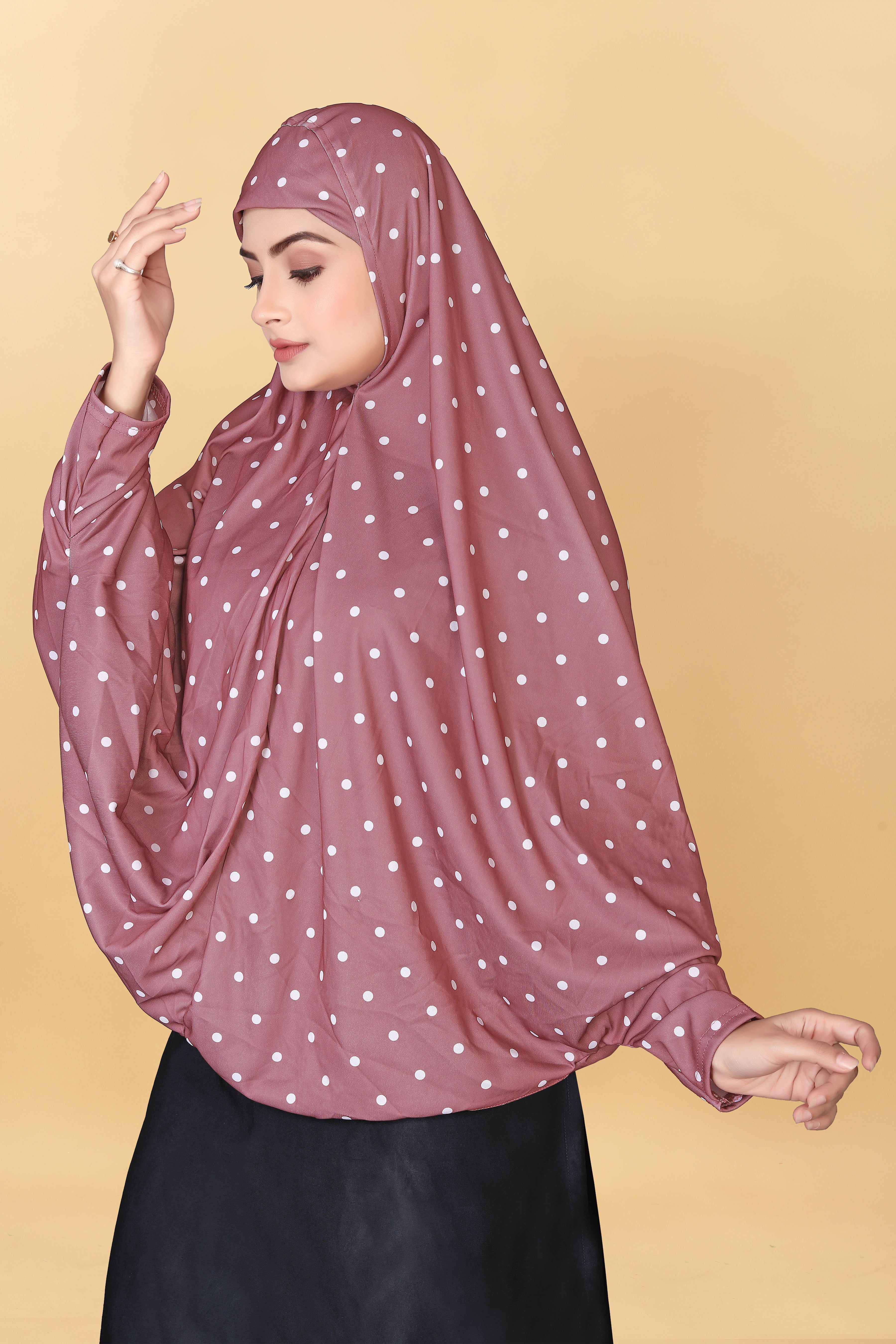 Muslim Wear Printed Sleeve Hijab Rumali