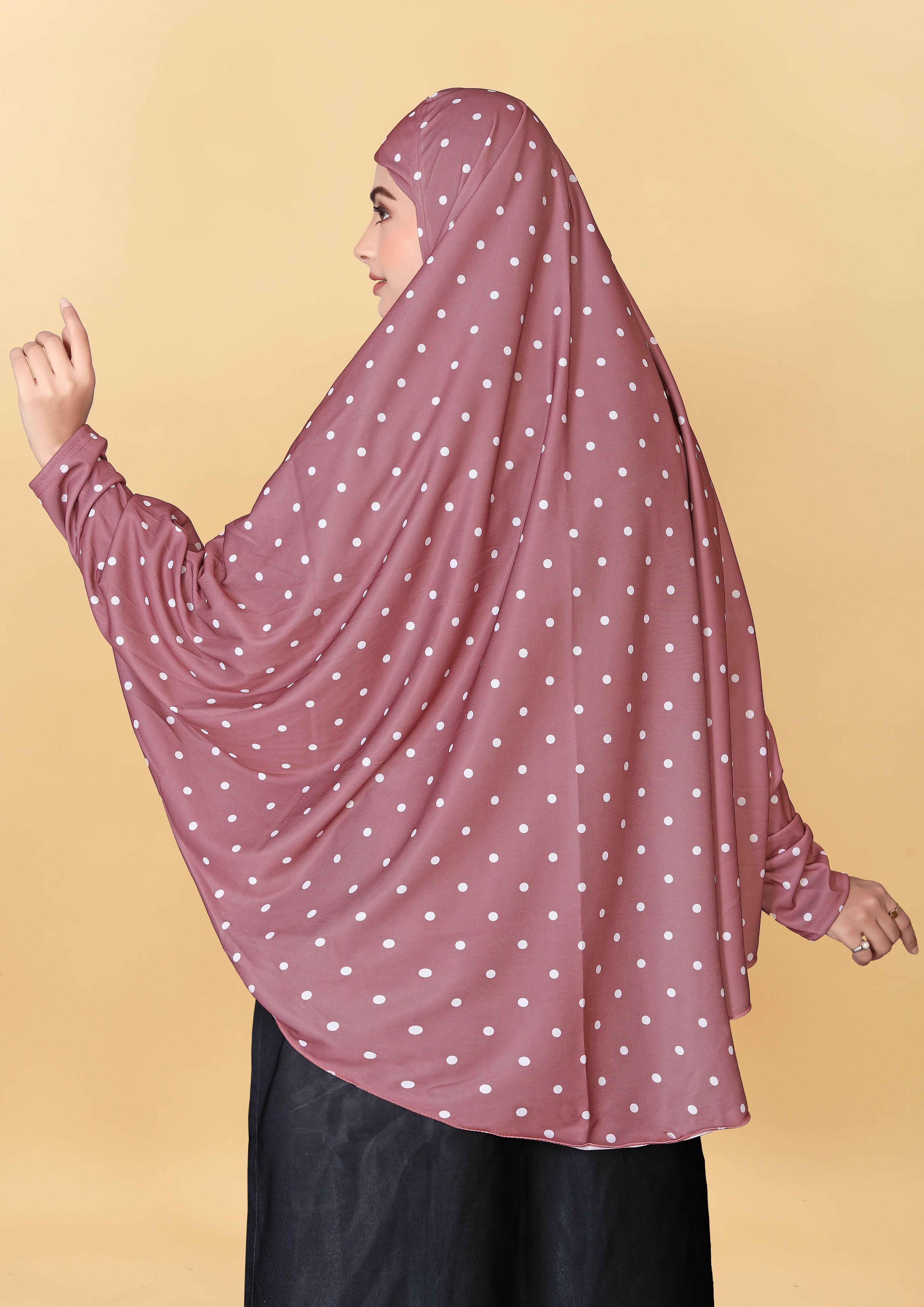 Muslim Wear Printed Sleeve Hijab Rumali