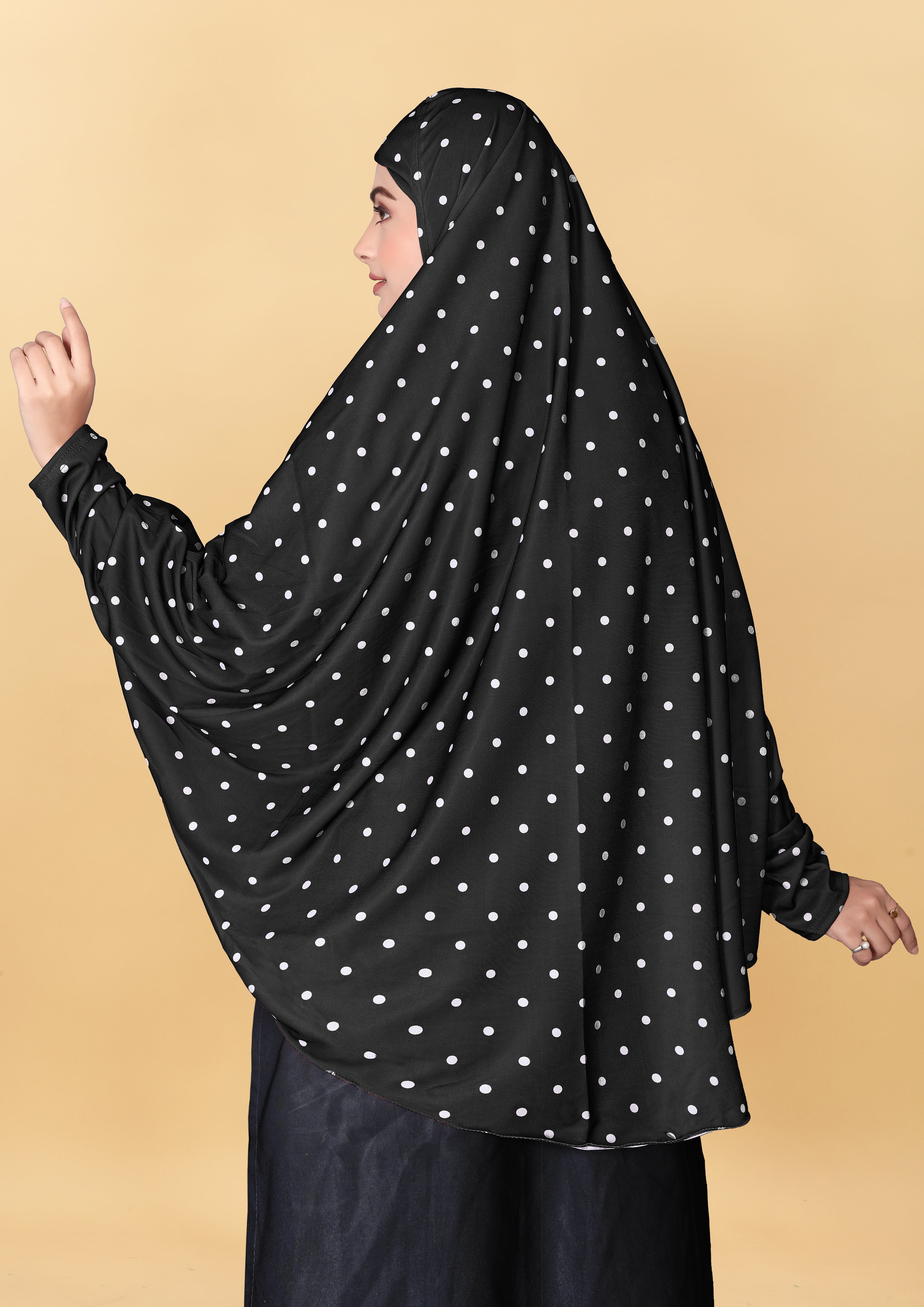 Muslim Wear Printed Sleeve Hijab Rumali