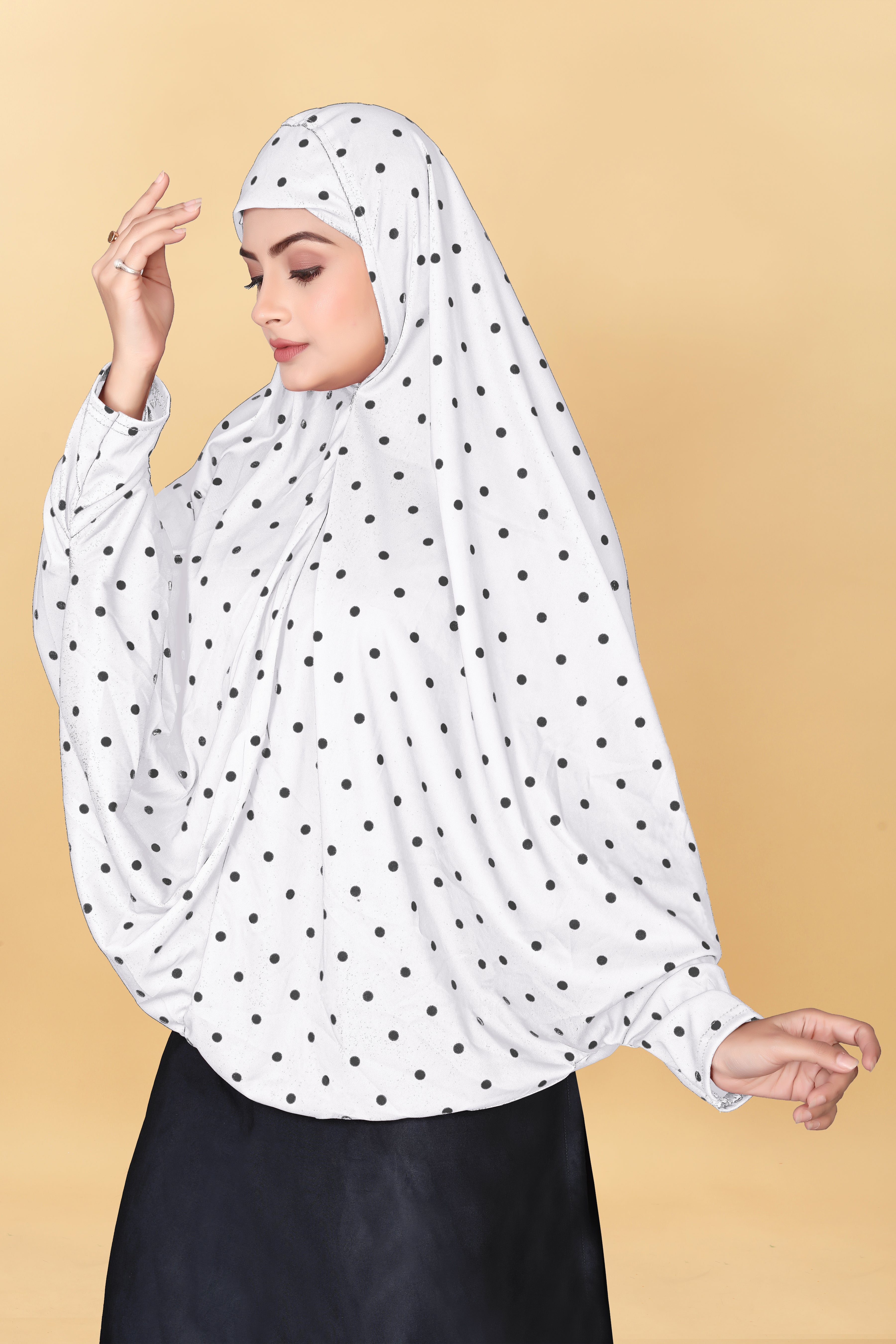 Muslim Wear Printed Sleeve Hijab Rumali