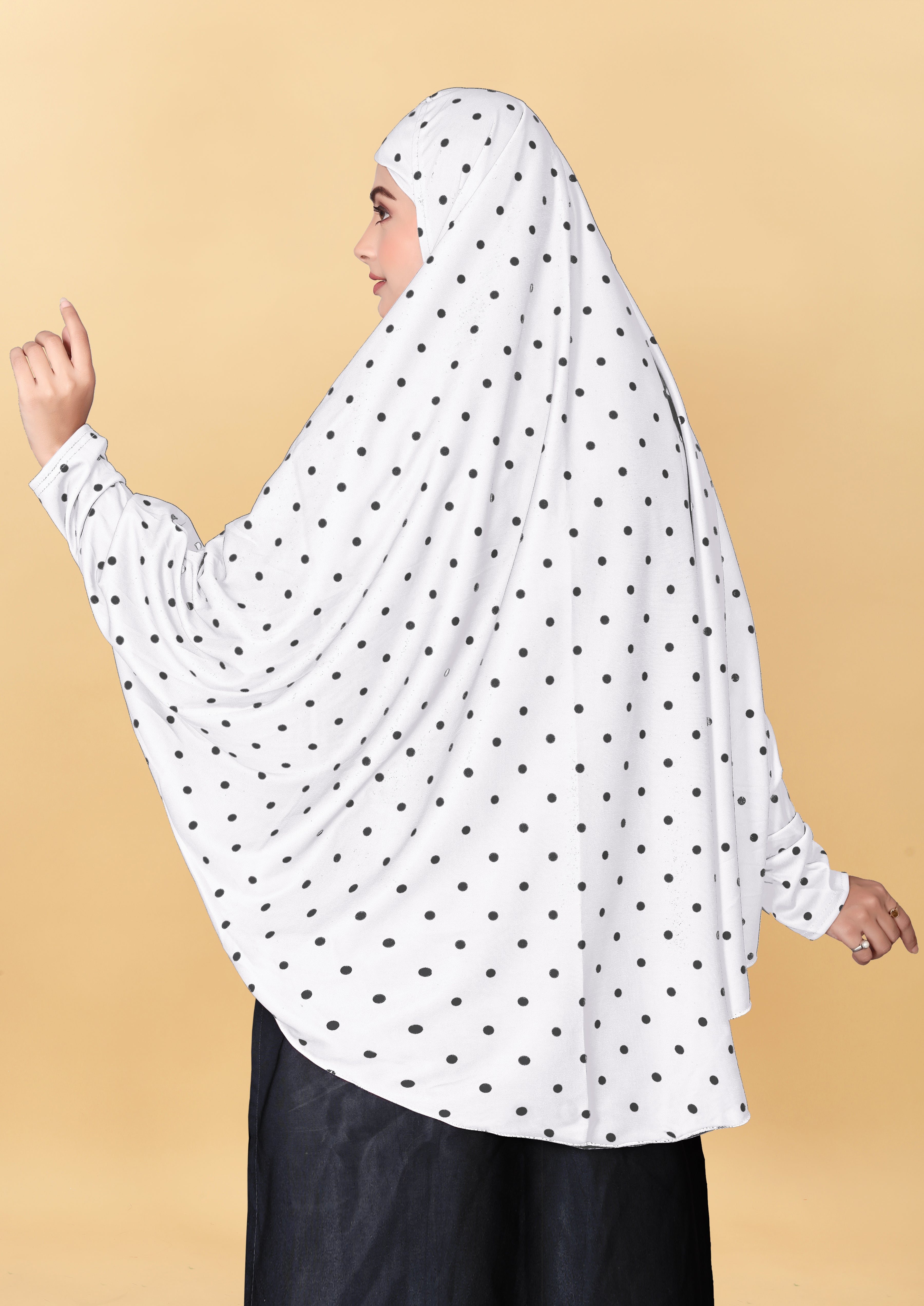 Muslim Wear Printed Sleeve Hijab Rumali