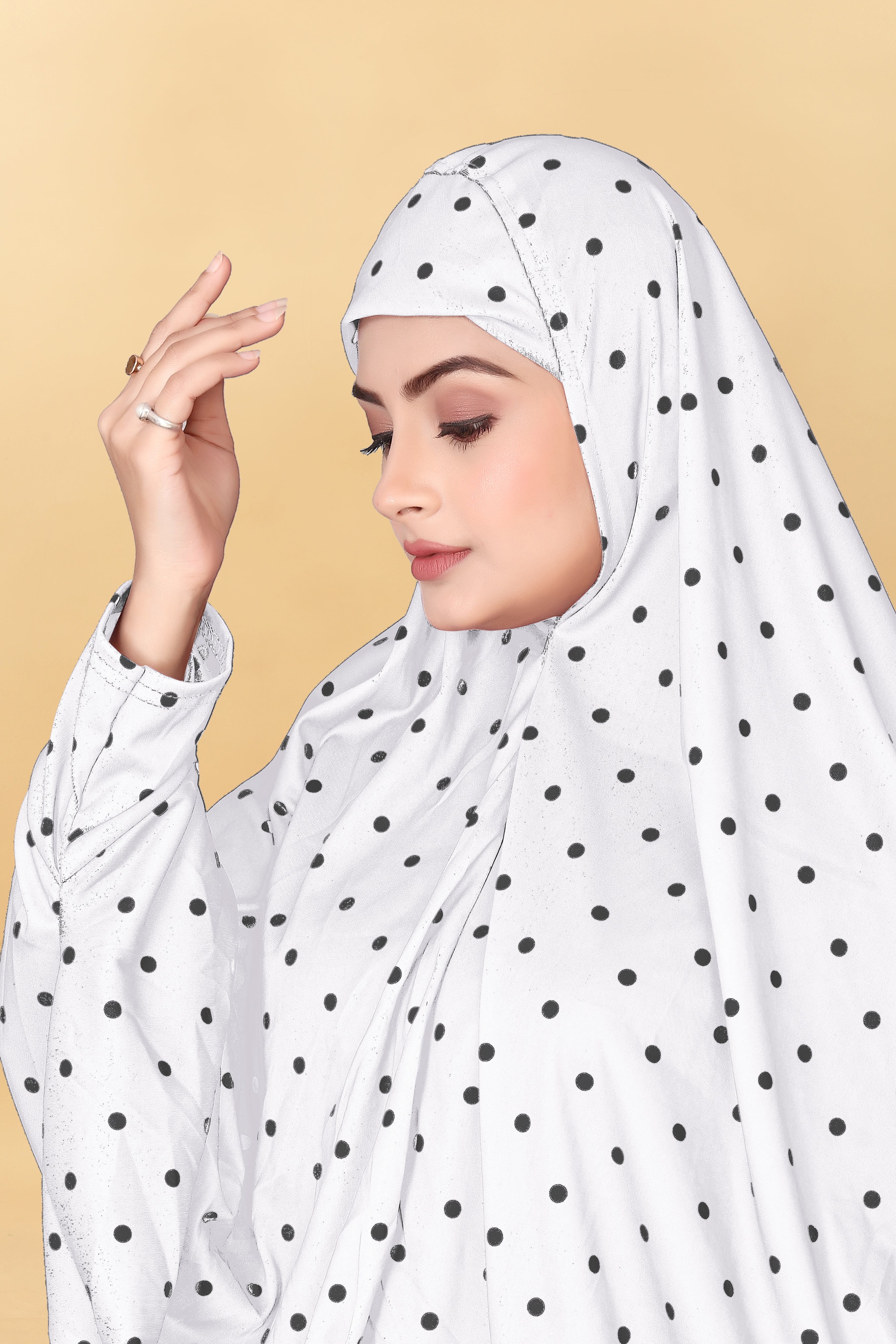 Muslim Wear Printed Sleeve Hijab Rumali