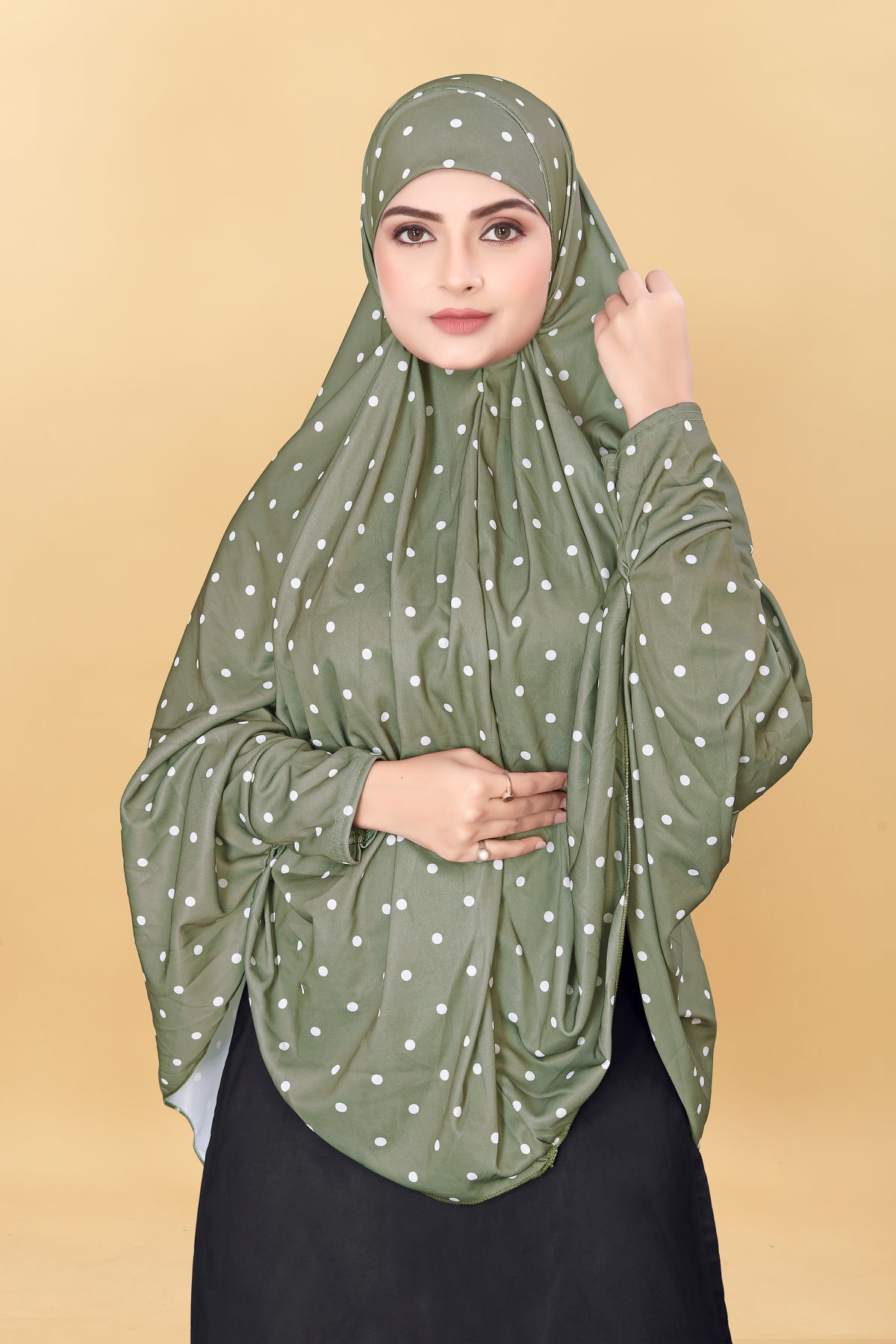 Muslim Wear Printed Sleeve Hijab Rumali