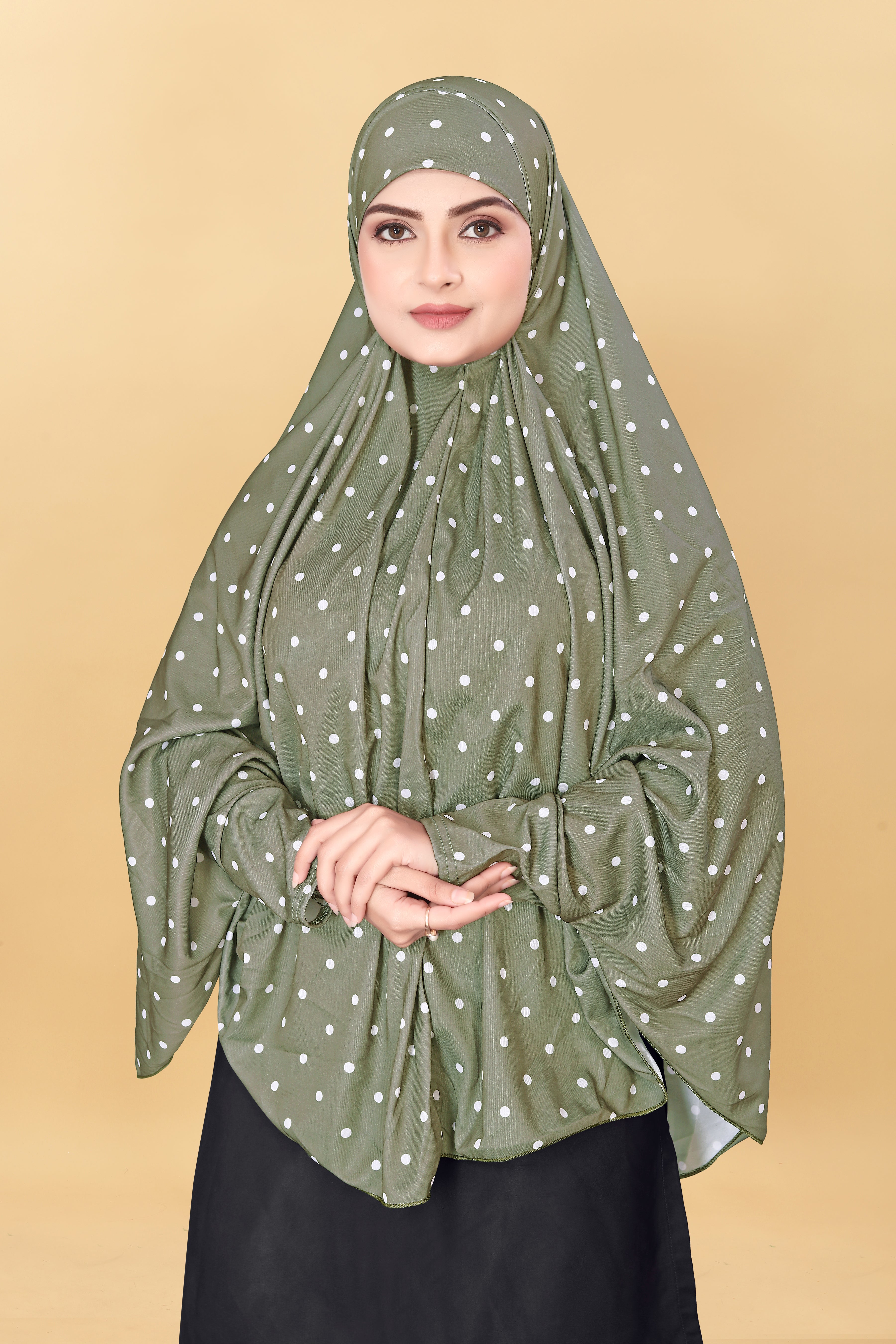 Muslim Wear Printed Sleeve Hijab Rumali