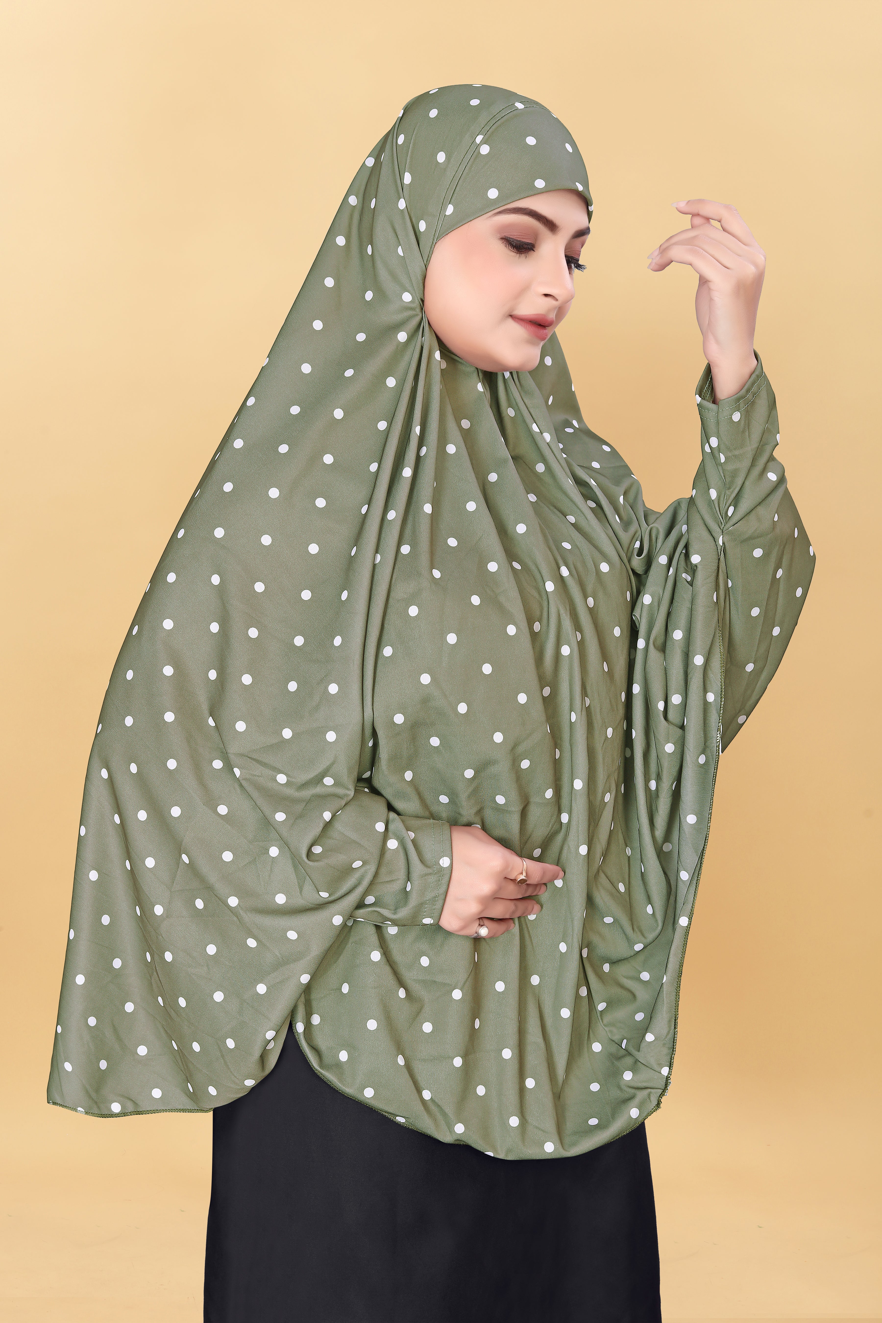 Muslim Wear Printed Sleeve Hijab Rumali