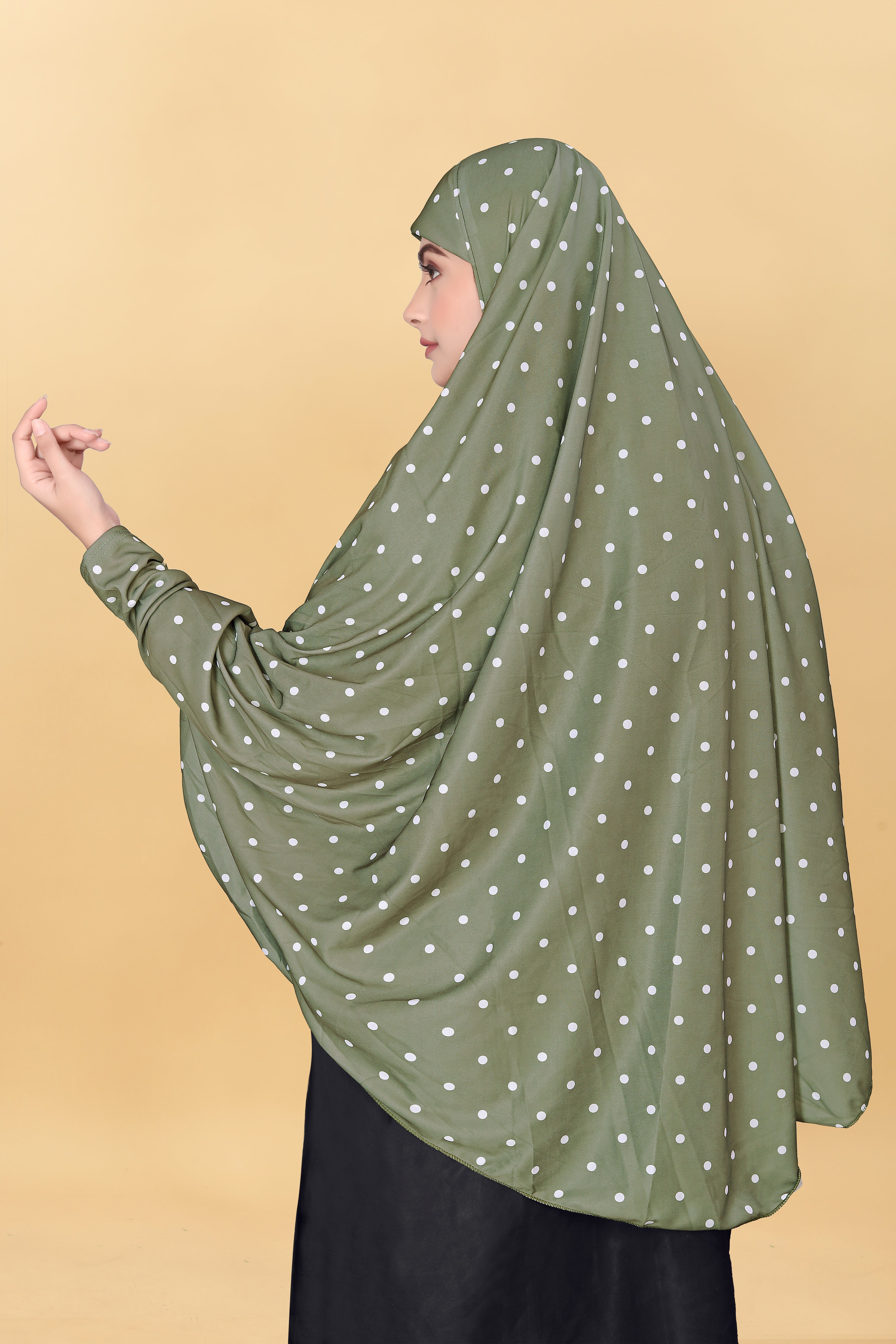 Muslim Wear Printed Sleeve Hijab Rumali