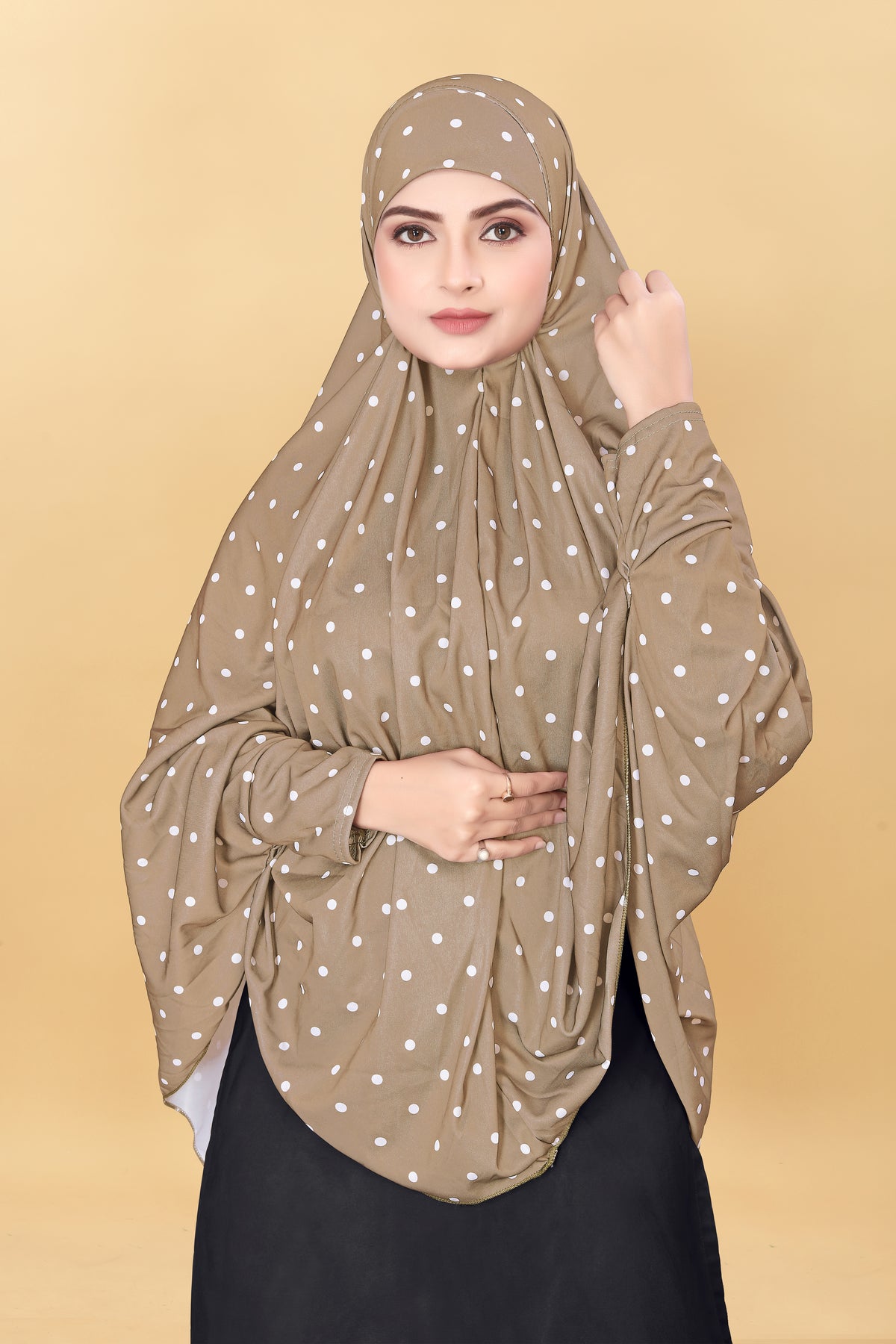 Muslim Wear Printed Sleeve Hijab Rumali