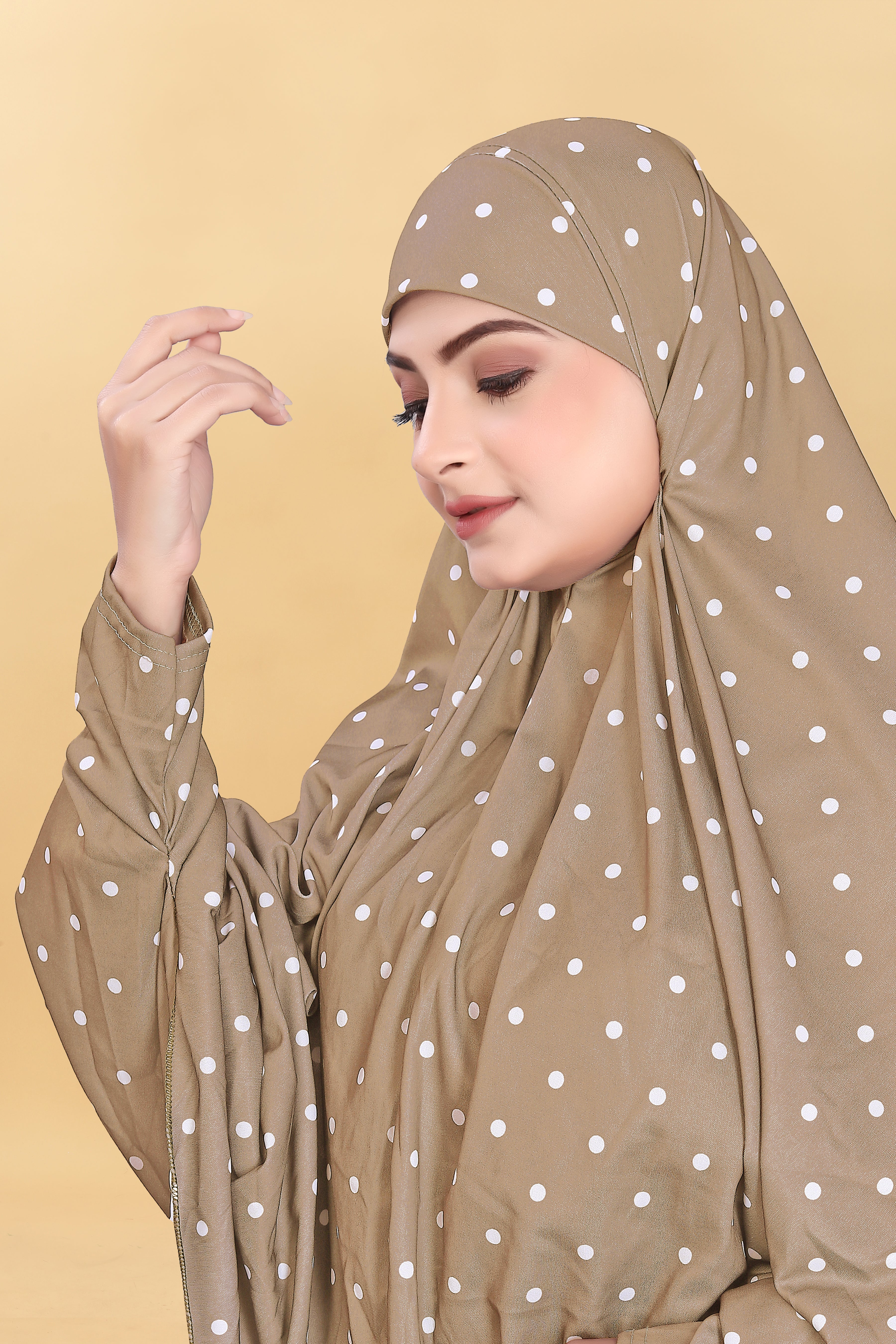 Muslim Wear Printed Sleeve Hijab Rumali