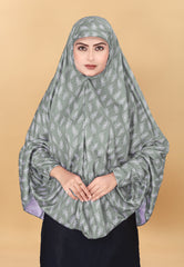 Printed Sleeves Namaz Khimar Hjiab