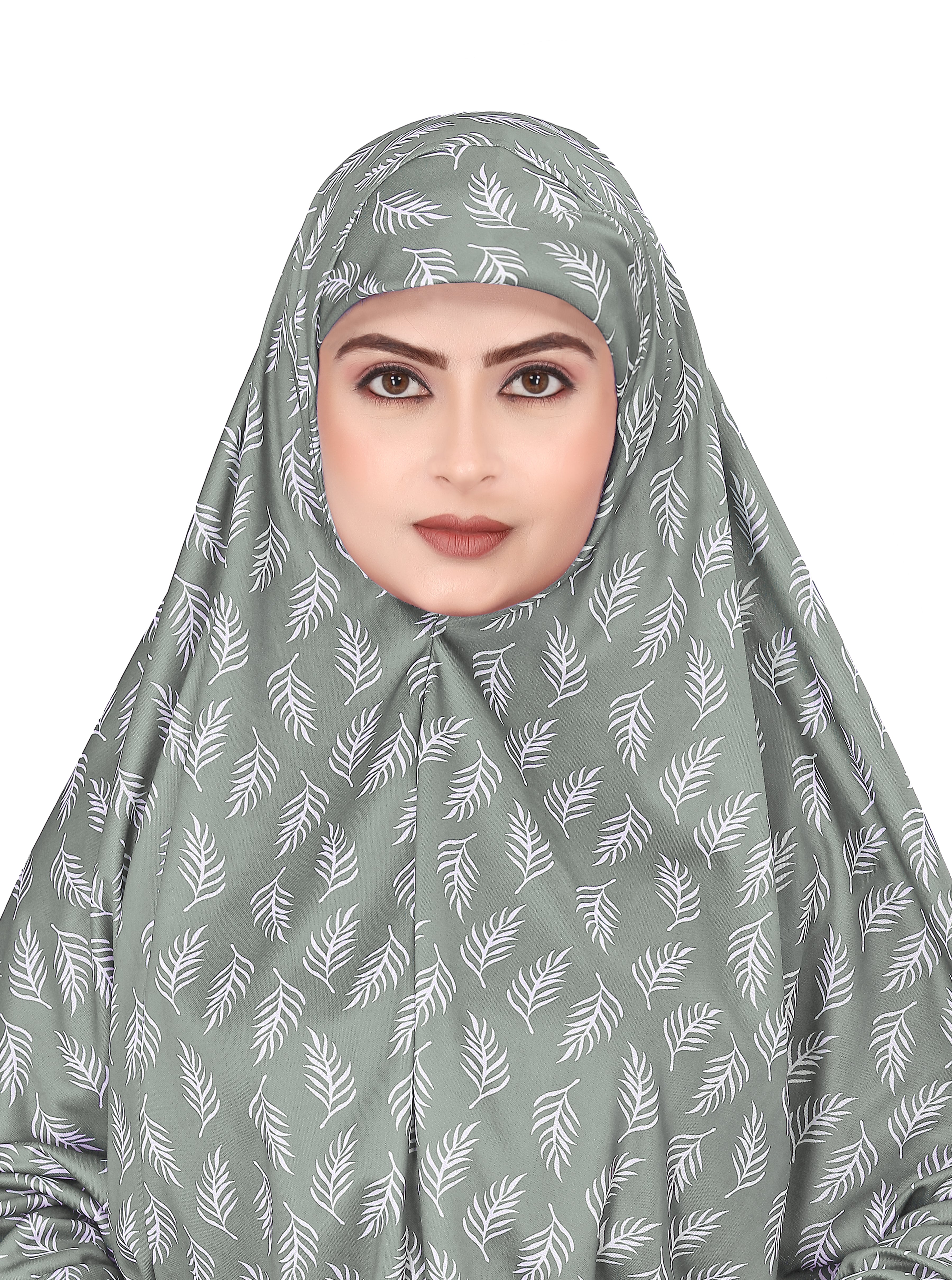 Printed Sleeves Namaz Khimar Hjiab