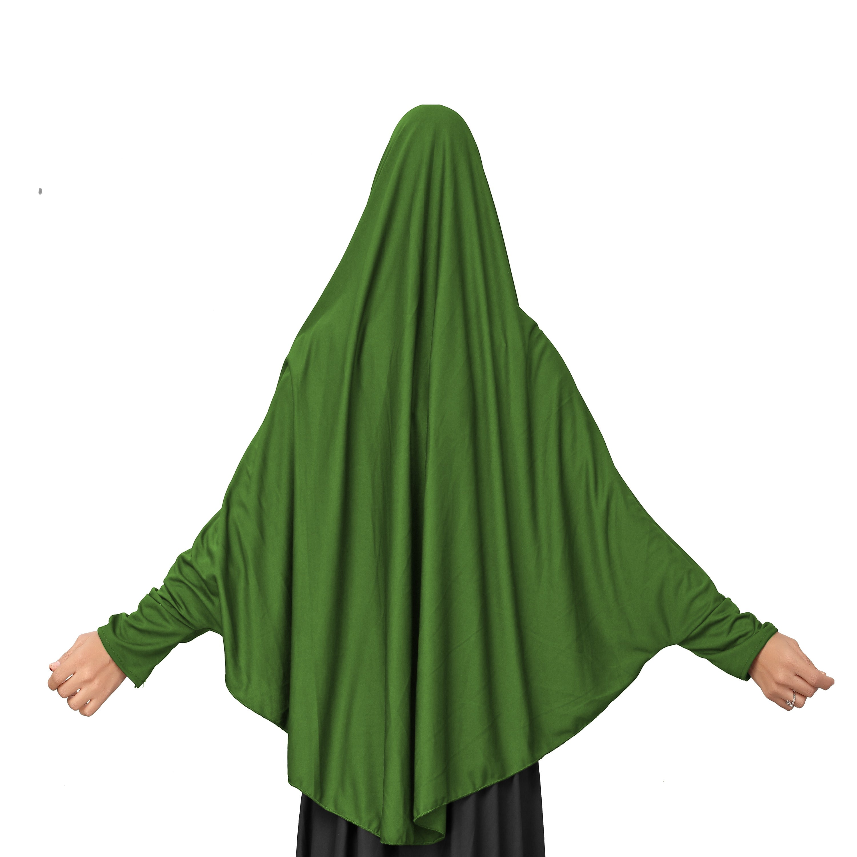 Muslim Women’s Namaz Wear Green Hijab