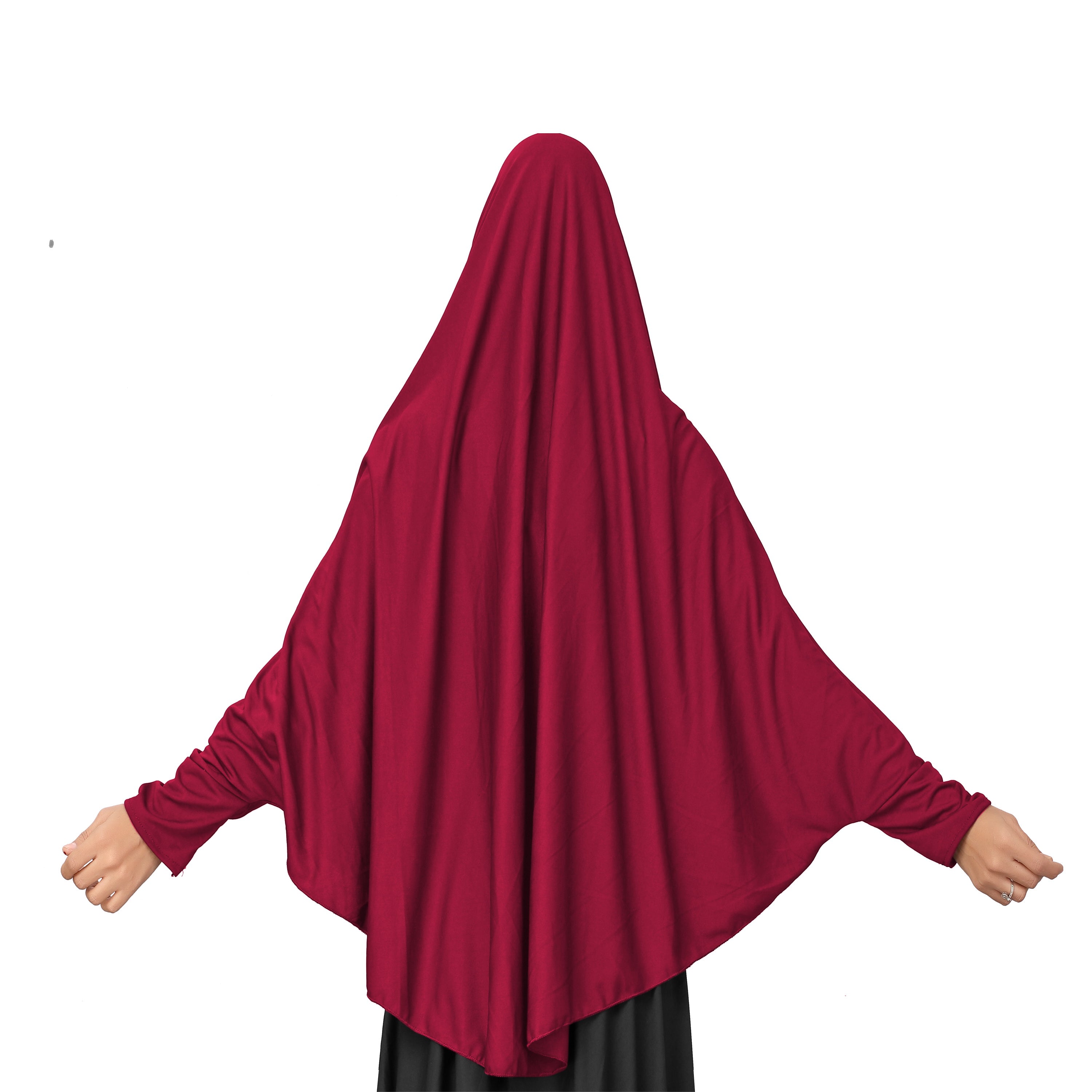 Muslim Women’s Namaz Maroon Wear Hijab,