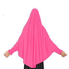 Lycra Fabric Pink Hijab For Womens, Muslim Wear Dupatta