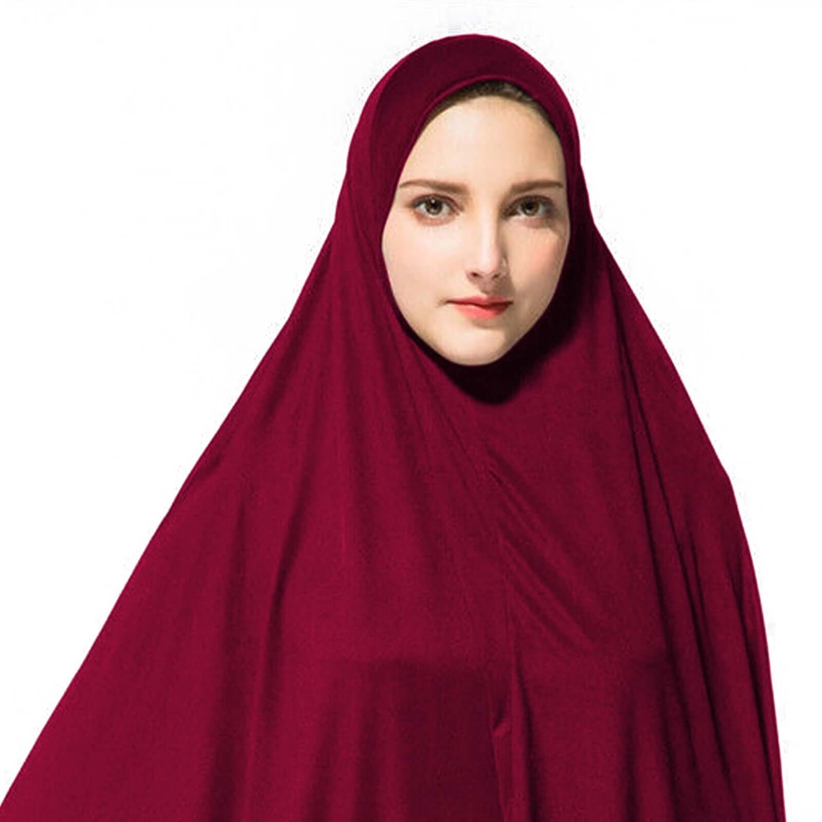 Muslim Wear Namaz Hijab (Red)