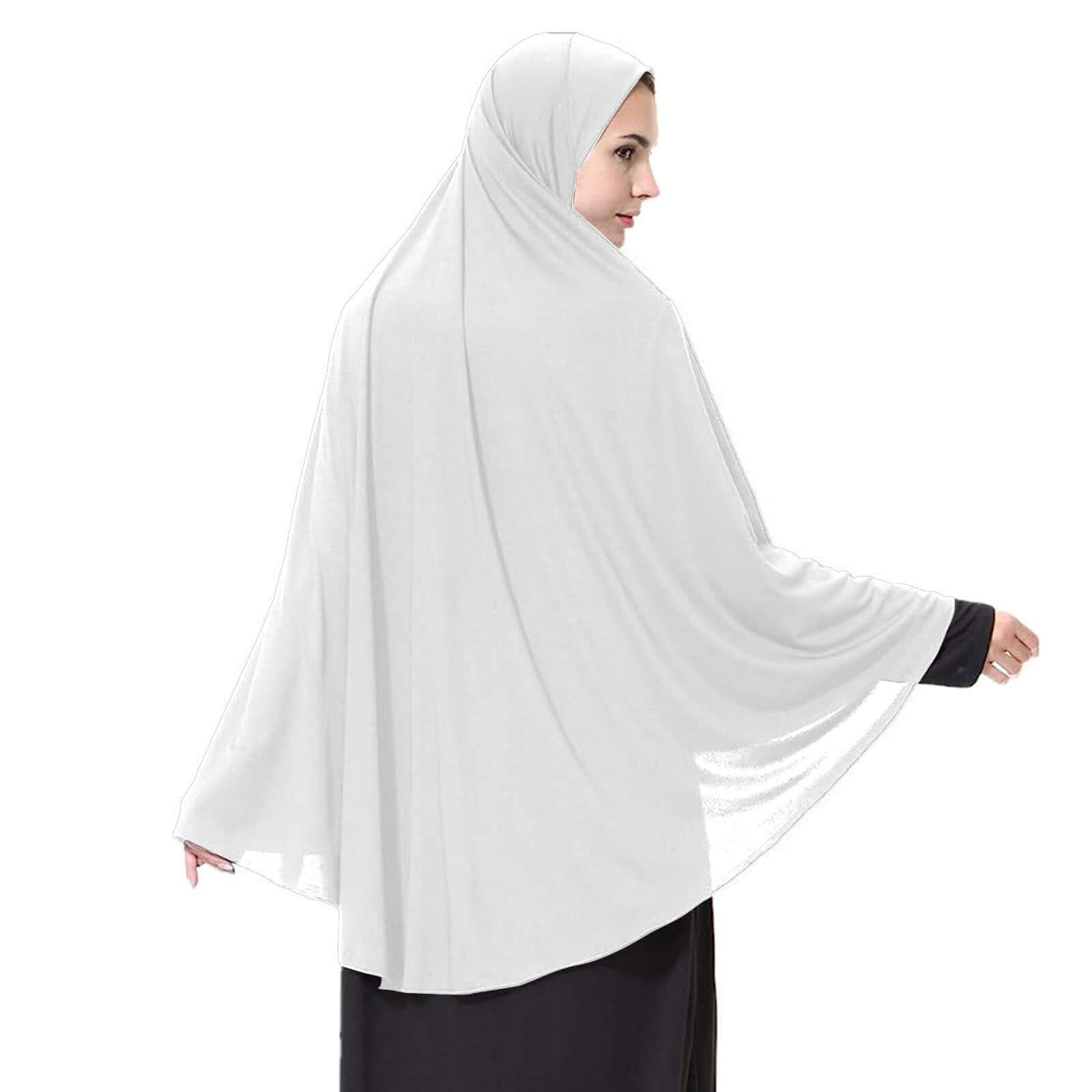 Muslim Wear Namaz Hijab (White)